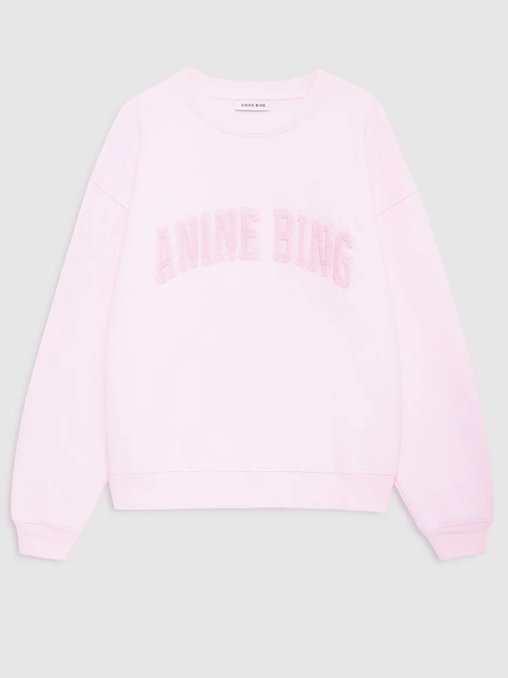 NWT! Anine Bing Spencer Sweatshirt in Powder Pink